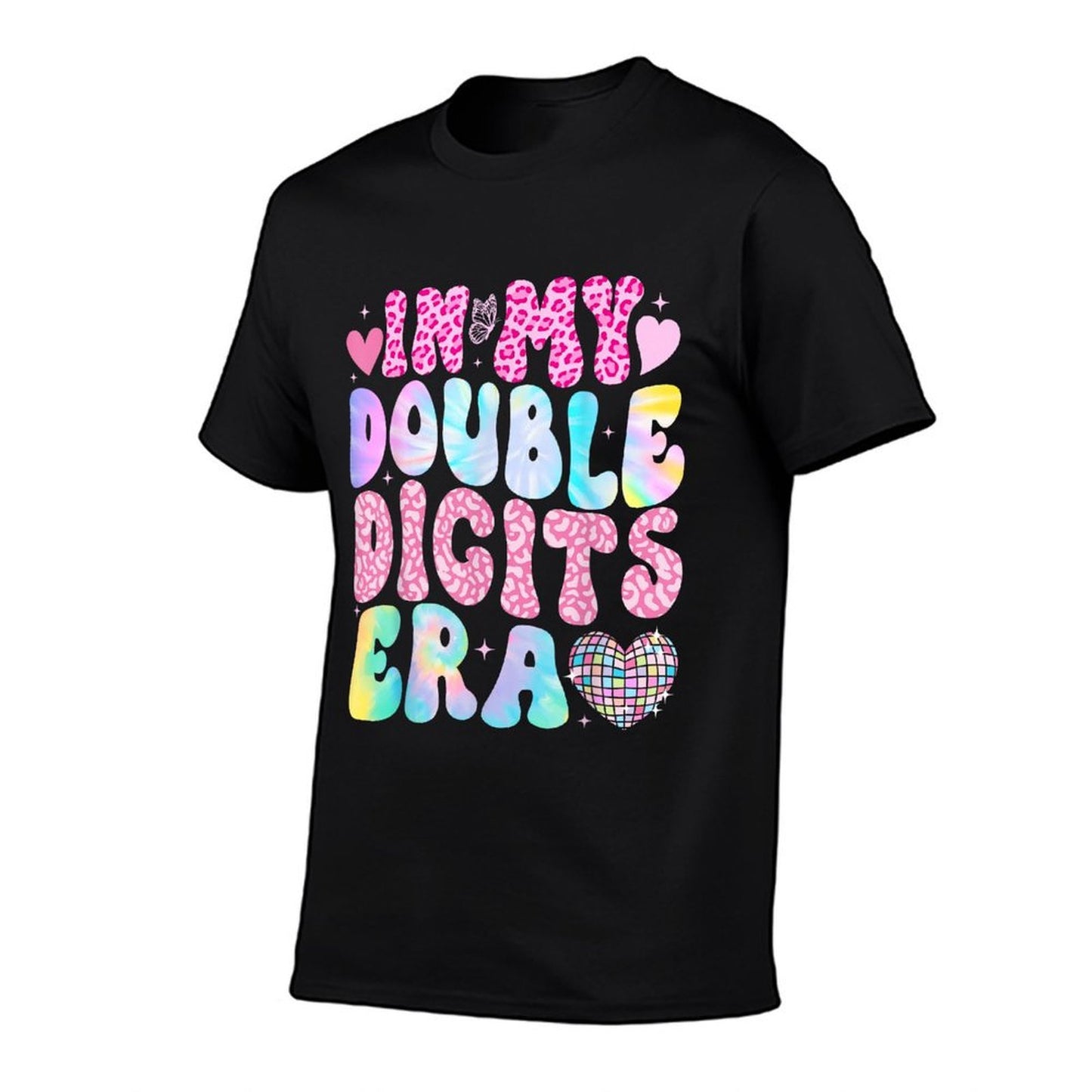 In My Double Digits Era Girls Kids 10th 10 Year Old Birthday  Cotton T-Shirt