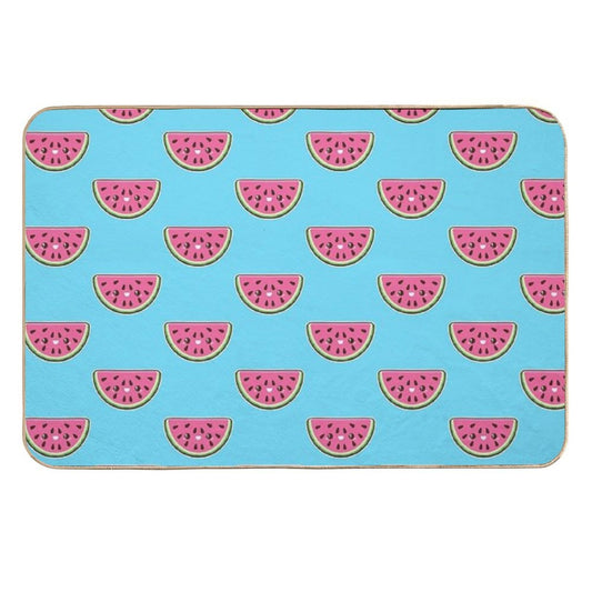 Kawaii Watermelon Slice  Rapid-Drying Bath Mat