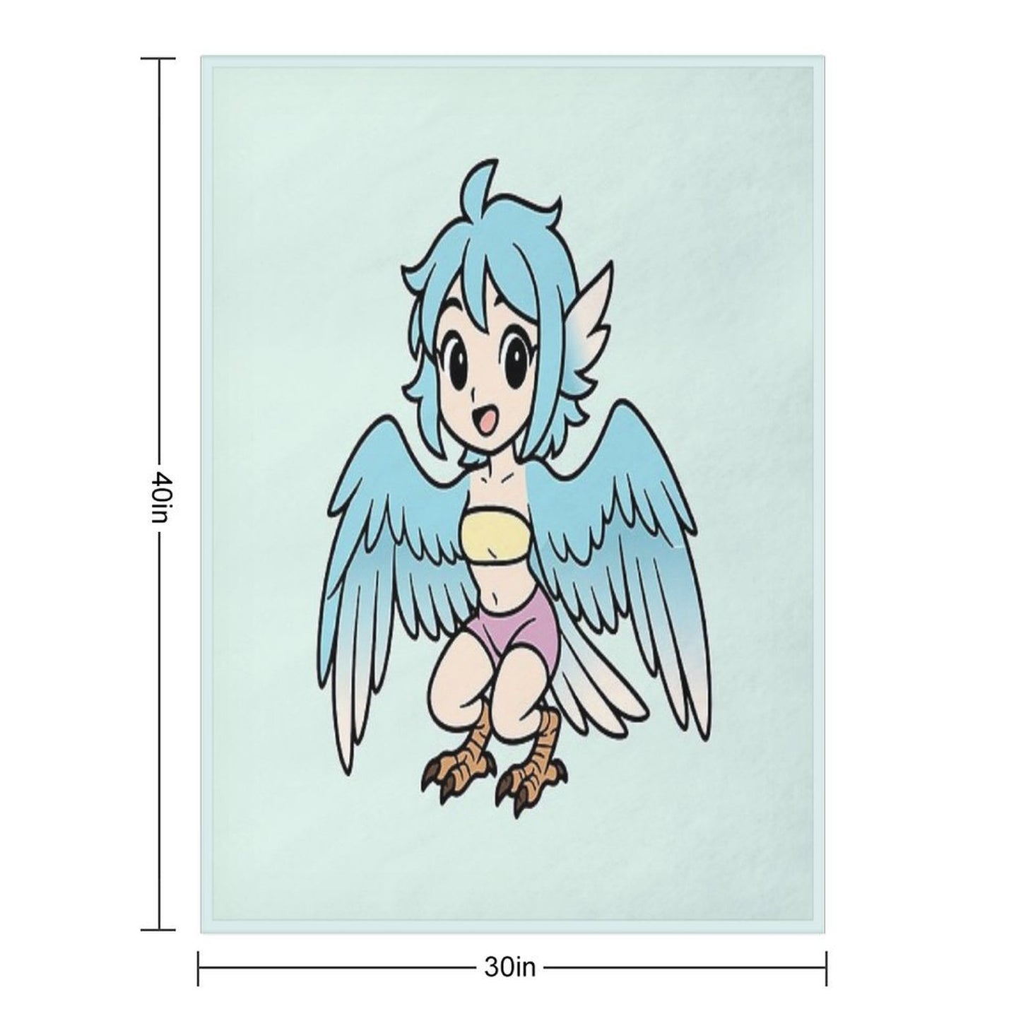 Kipi The Harpy Durable Throw Blanket