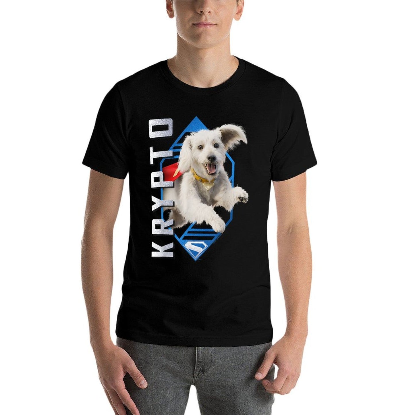 Superman (2025 Movie) Krypto Diamond  Stretchy T-Shirt