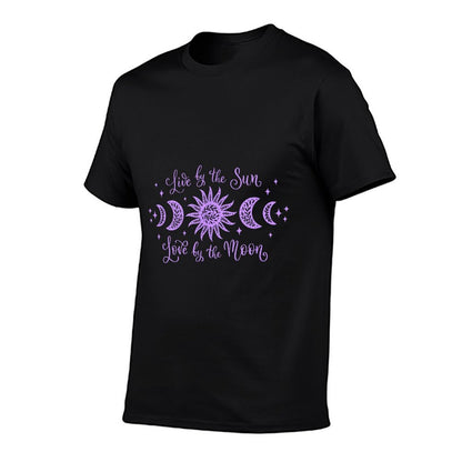 Live by The Sun Love by The Moon Cool Celestial Design  Stretchy T-Shirt