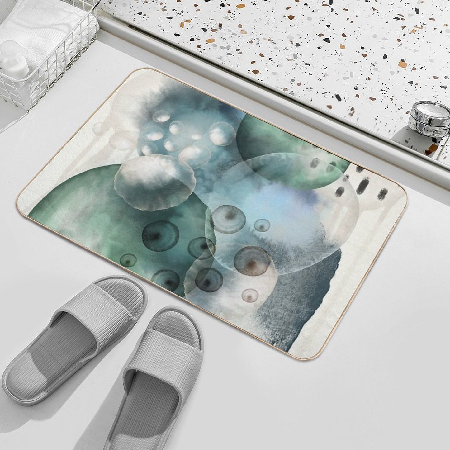 Organic Harmony  Repositionable Bath Mat