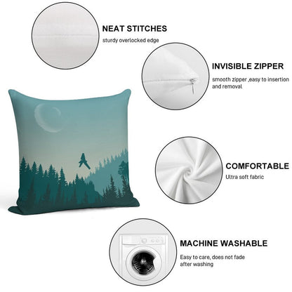 Endor Poster Soft Reinforced Edging Throw Pillow