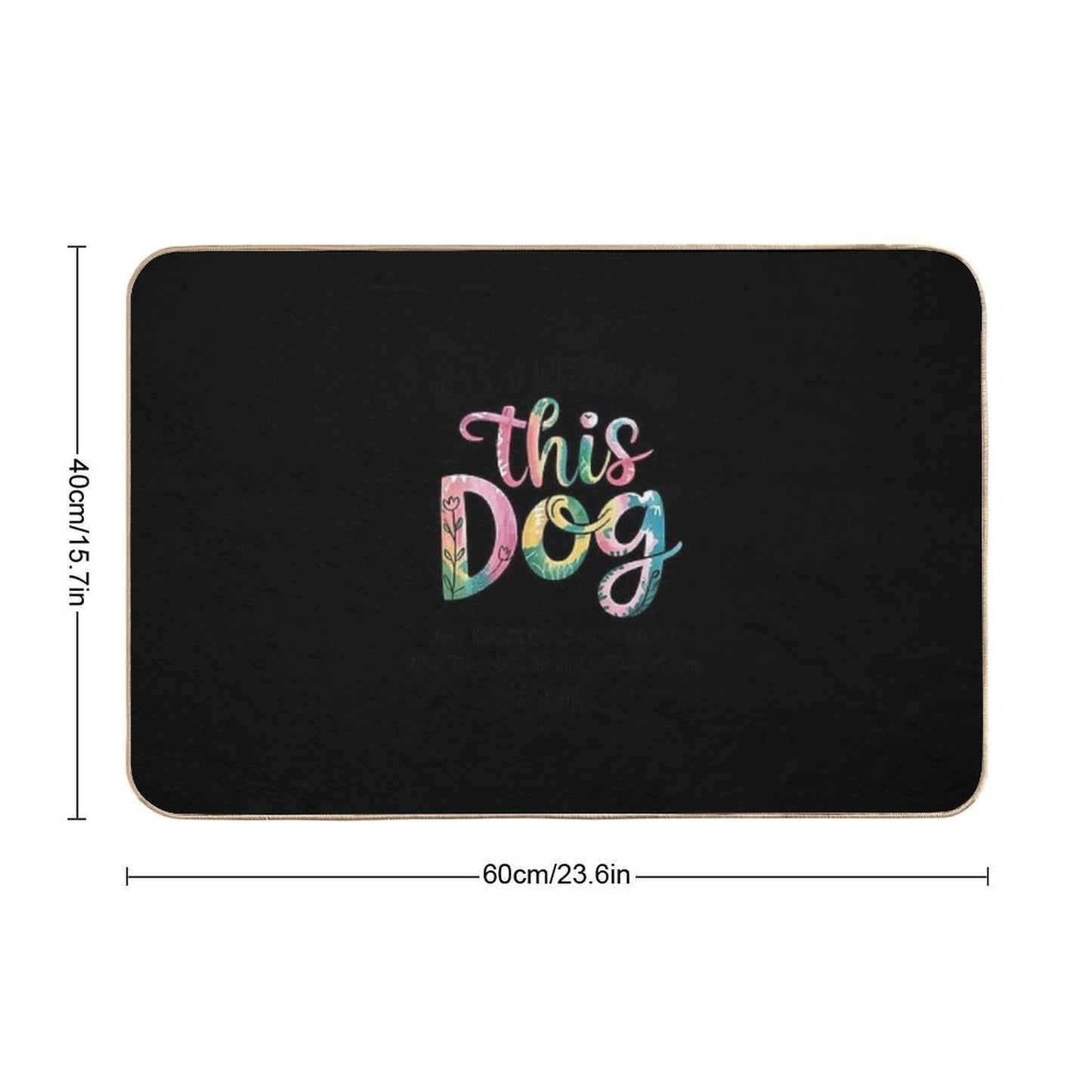 Dog Mama - Dog Motif with Dog Saying  Eco-Friendly Bath Mat