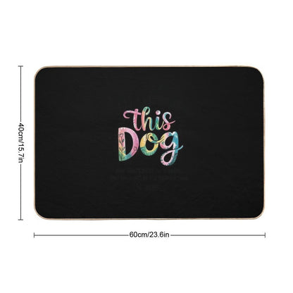 Dog Mama - Dog Motif with Dog Saying  Eco-Friendly Bath Mat