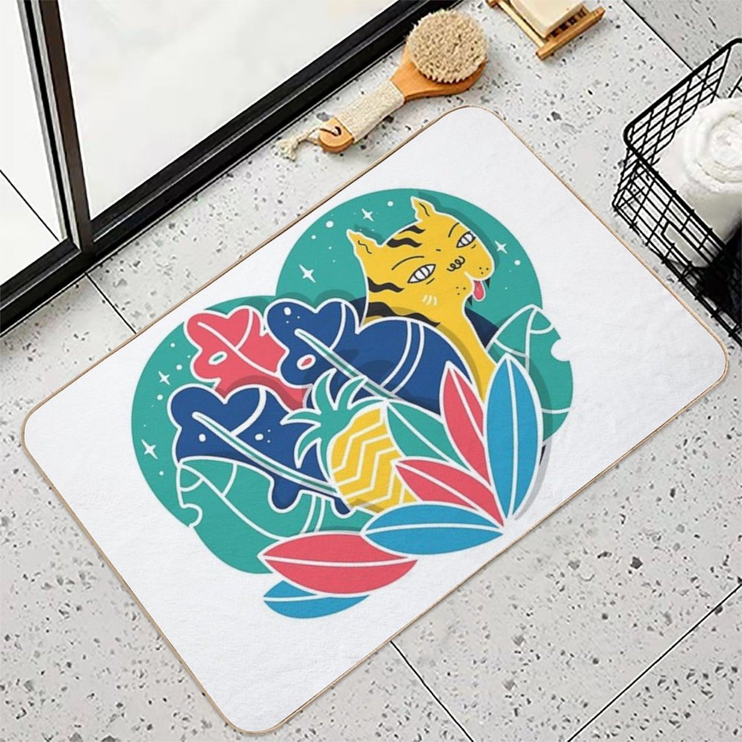 Jungle  Pet-Safe Bath Mat