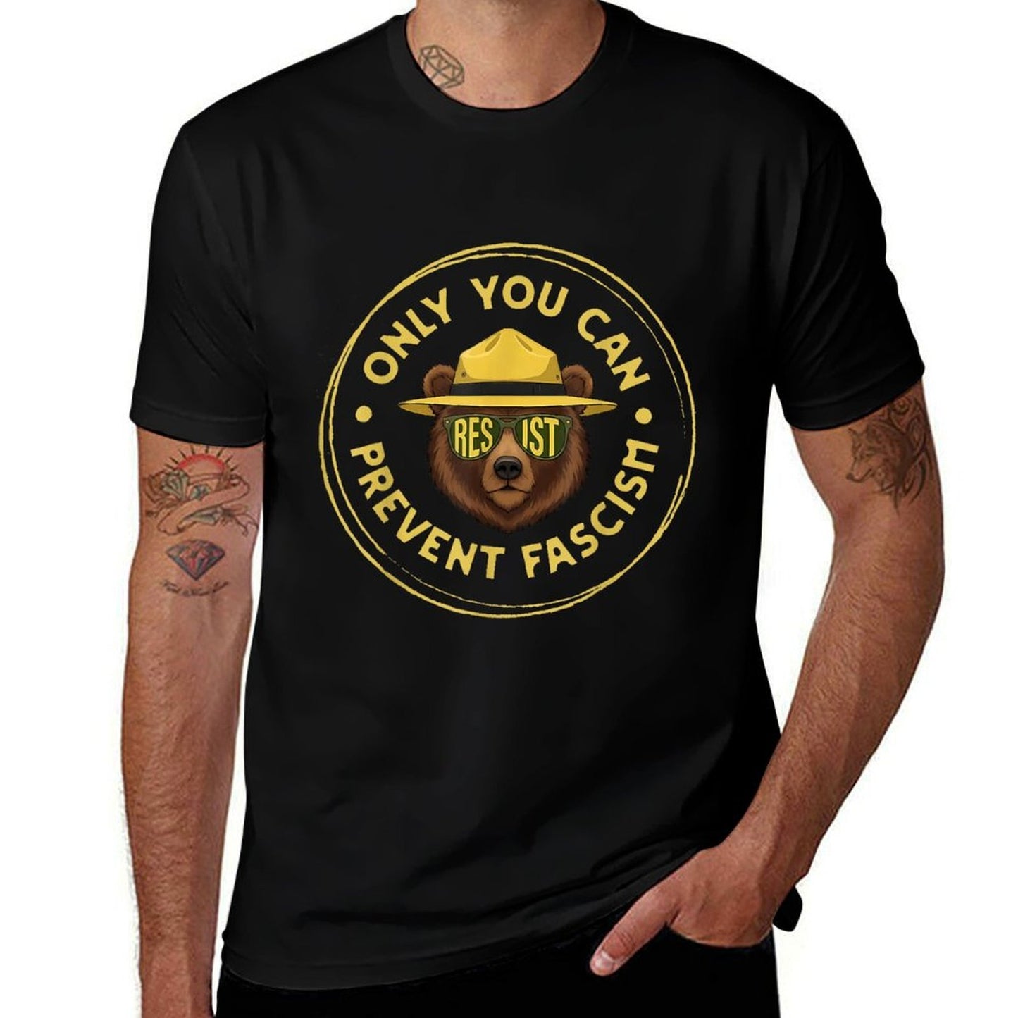 Only You Can Prevent Fascism Protect National Parks Funny  Lightweight T-Shirt
