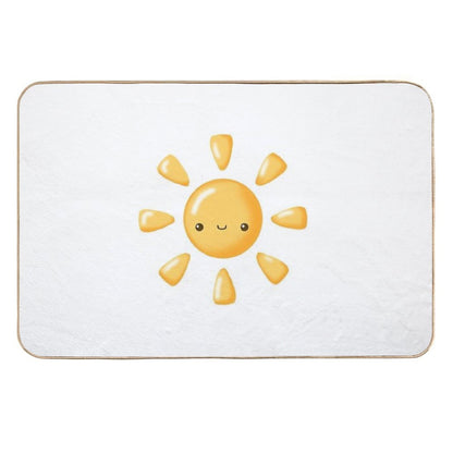 Kawaii Sun – Cheerful And Bright Cartoon Design Durable Bath Mat