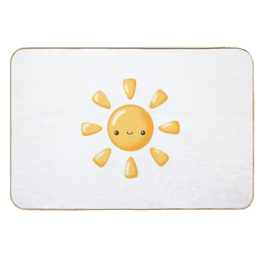 Kawaii Sun – Cheerful And Bright Cartoon Design Durable Bath Mat