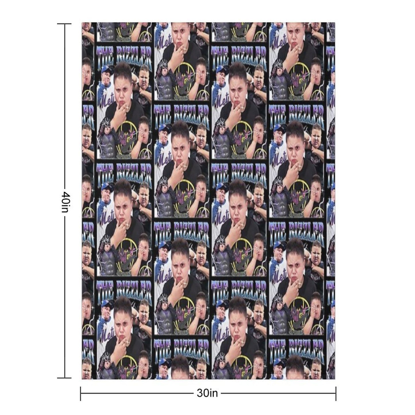 The Rizzler Vintage Comfort Throw Blanket