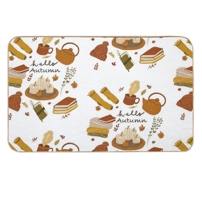 Autumn Cozy Vibes  Stain-Proof Bath Mat