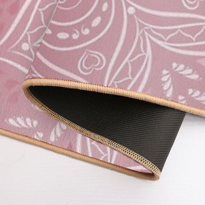 Boho Rose Gold Mandala  Non-Slip Bath Mat