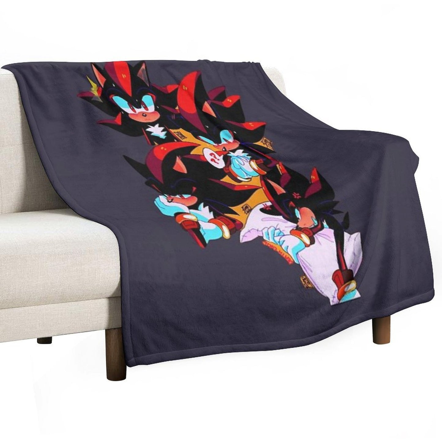 Mens Best Shadow The Hedgehog Cute Gifts Multi-functional Throw Blanket