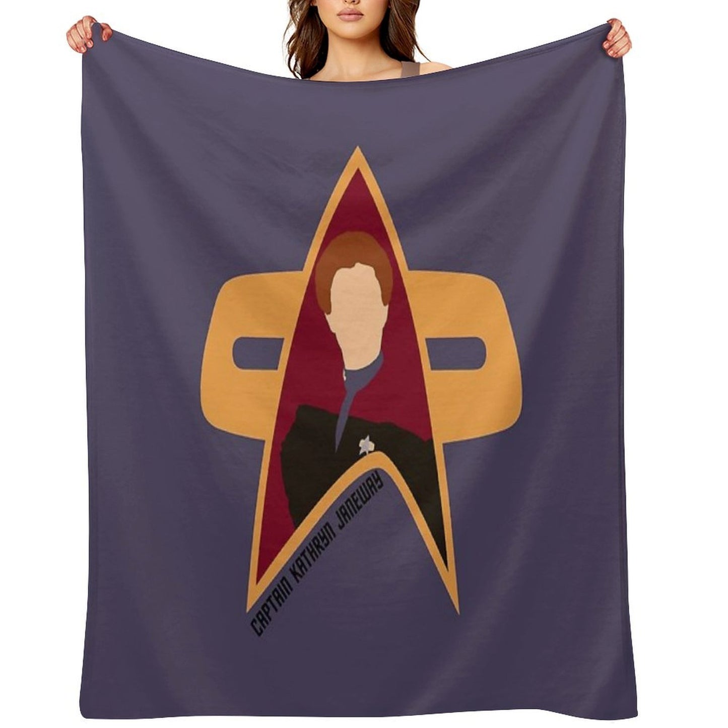 Captain Kathryn Janeway - Star Trek, Voyager Comfort Throw Blanket