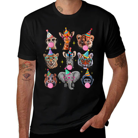Zoo Animals Wildlife Safari Jungle Birthday Party Kids Cute  Affordable Price T-Shirt