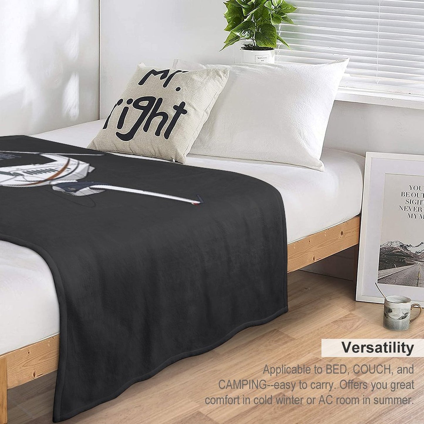 King Air 350 Easy Care Throw Blanket