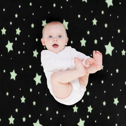 Glow Stars Machine-washable Throw Blanket