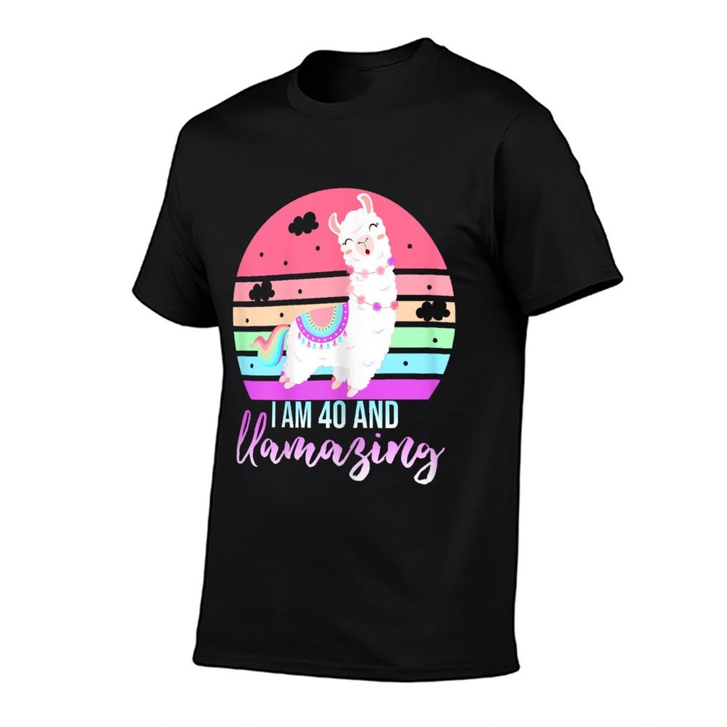 40 Years Old 40th Birthday Llamazing Llama Gift  Stretchy T-Shirt