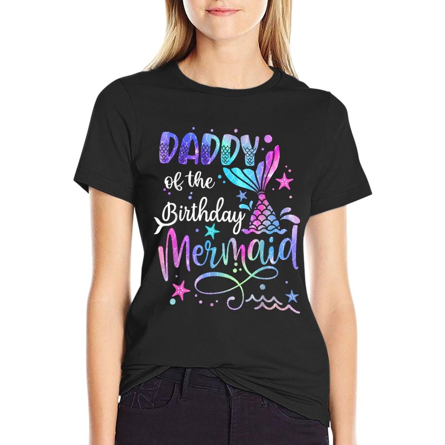 Daddy Of The Birthday Mermaid Matching Family Party Father's  Vintage-inspired T-Shirt