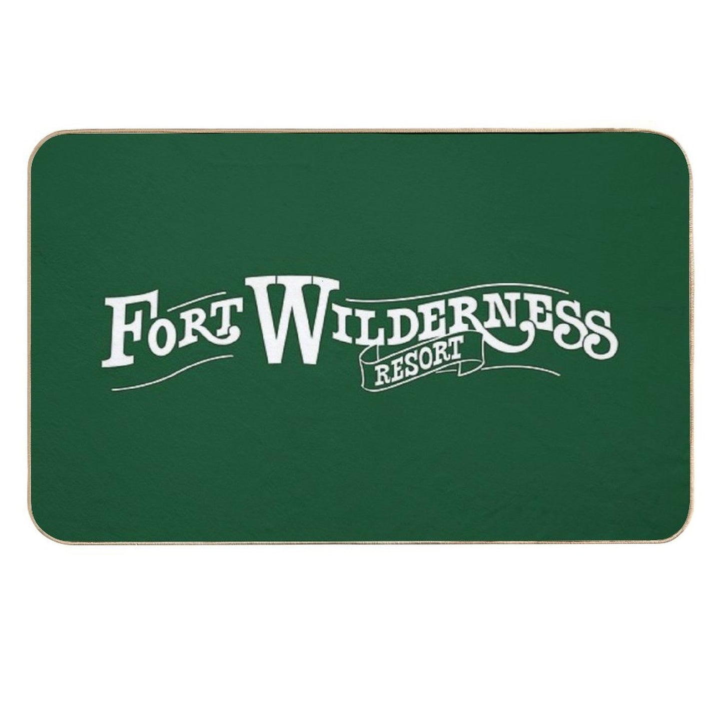 Fort Wilderness Resort Logo  Easy Maintenance Bath Mat