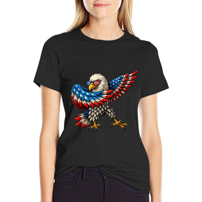 American Bald Eagle Patriotic Eagle 4th of July USA  Easy-care T-Shirt