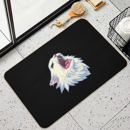 8-bit Screamin' Thurston The Cat!  Long-Lasting Bath Mat