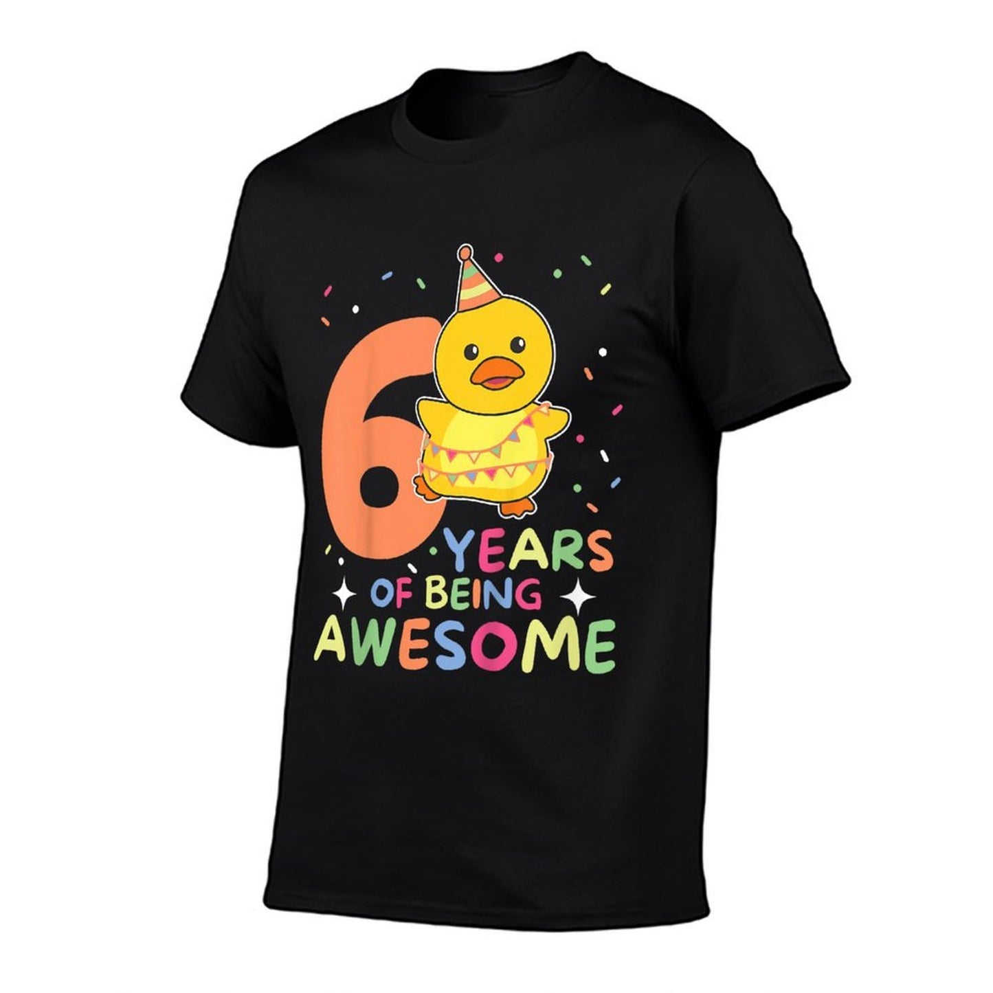 Kids 6th Birthday Duck For Children Six Years Old  Tagless Design T-Shirt