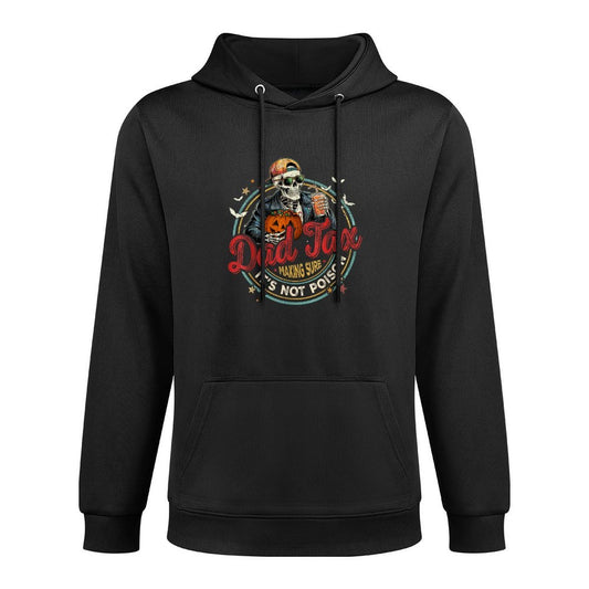 Funny Skeleton Papa Halloween Dad Tax Making Sure Not Poison Layering Staple Hoodie