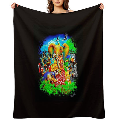 Halloween Spooky Scary Travel-friendly Throw Blanket