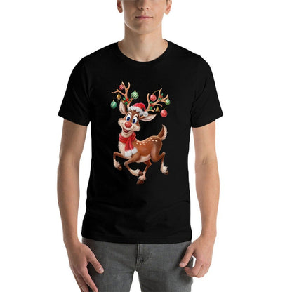 Funny Rudolph The Red Nose Reindeer For Kids  Christmas Boy  Affordable Price T-Shirt