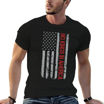 No Kings In America US Vintage  Relaxed-fit T-Shirt