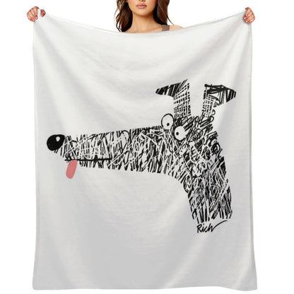 Scribblehound Velvety-soft Throw Blanket