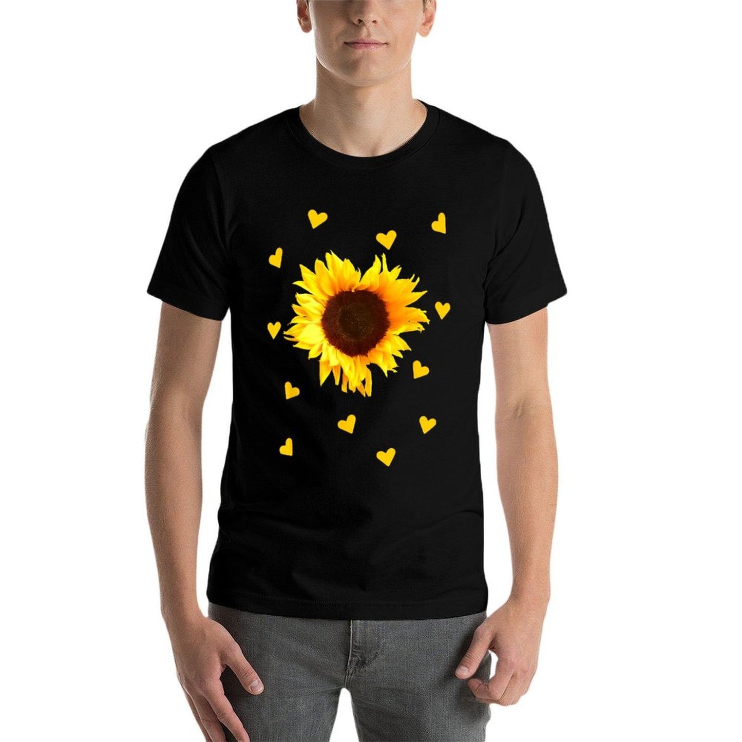 Sunflowers, Sunflower, Heart, Flowers, Hearts, Floral  Graphic-printed T-Shirt