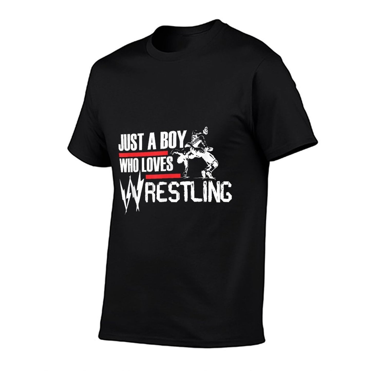 Just A Boy Who Loves Wrestling, Wrestler Wrestle, Fighter 2  Moisture-wicking T-Shirt
