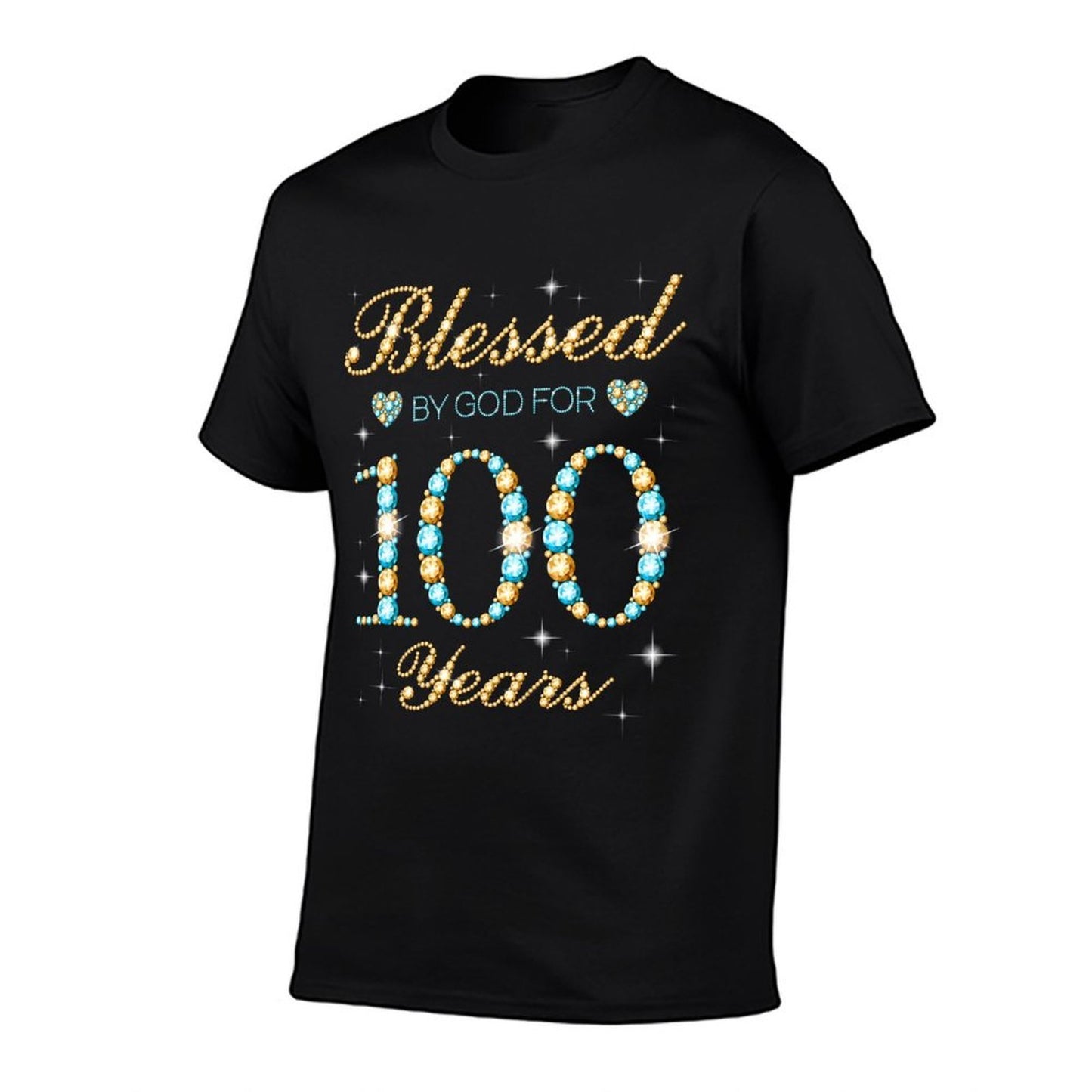 Blessed By God For 100 Years Old 100th Birthday Party Cute  Quick-drying T-Shirt