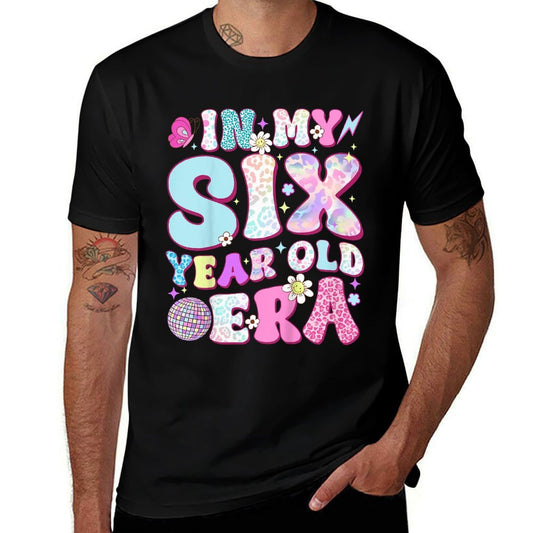 Kids 6 Year Old In My Six Year Old Era Girl Kids 6th Birthday  Lightweight T-Shirt