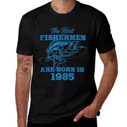 Mens 40 Year Old Fisherman Fishing 1985 40th Birthday  Eco-friendly Material T-Shirt