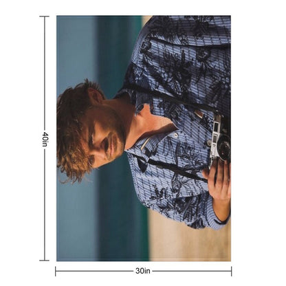 Tom Felton Sticker Blanket Plush Throw Blanket