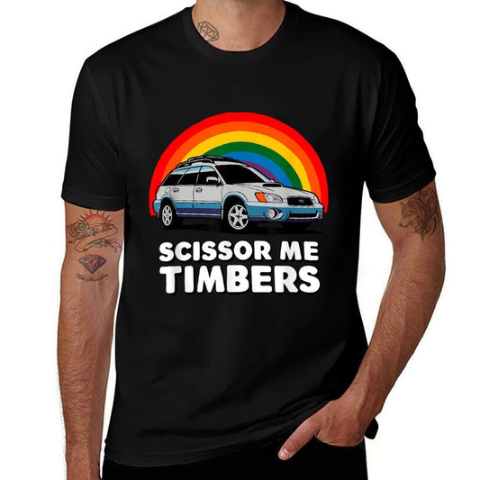 Scissor Me Timbers Funny Car Meme Station Wagon Off Road  Quick-drying T-Shirt