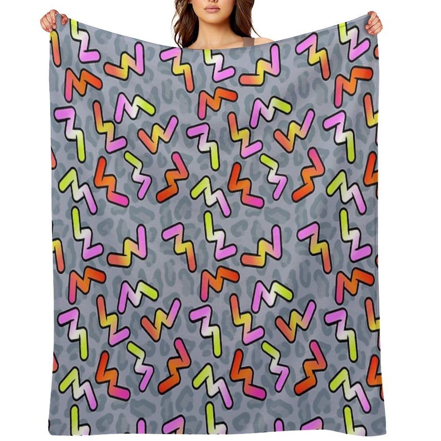 Daniel Ricciardo - Become Unstuck 90's Pattern Eco-conscious Throw Blanket