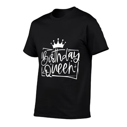 Birthday Queen  Heathered Texture T-Shirt