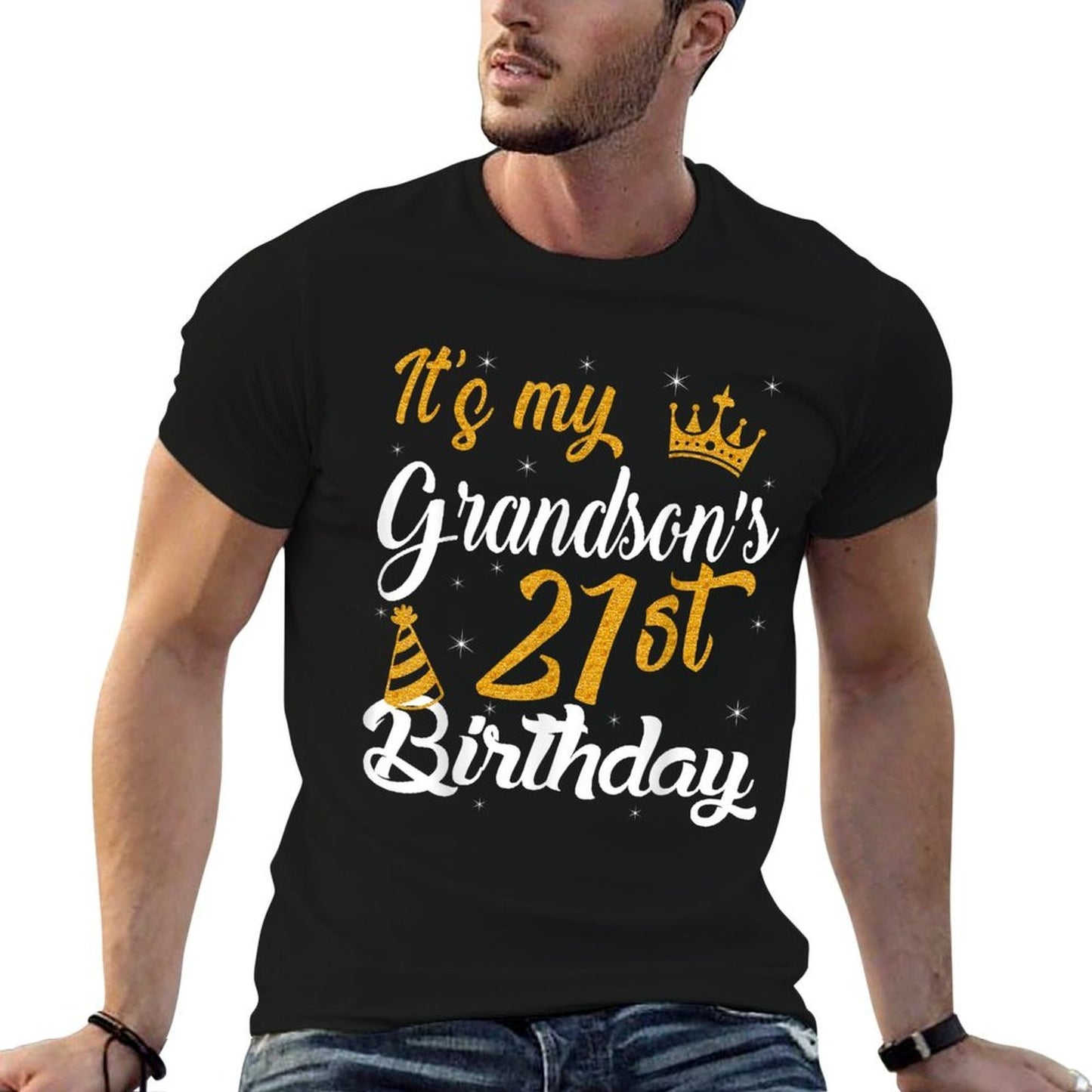 Happy It's My Grandson's 21st Birthday 2004 21 Years Old  Moisture-wicking T-Shirt