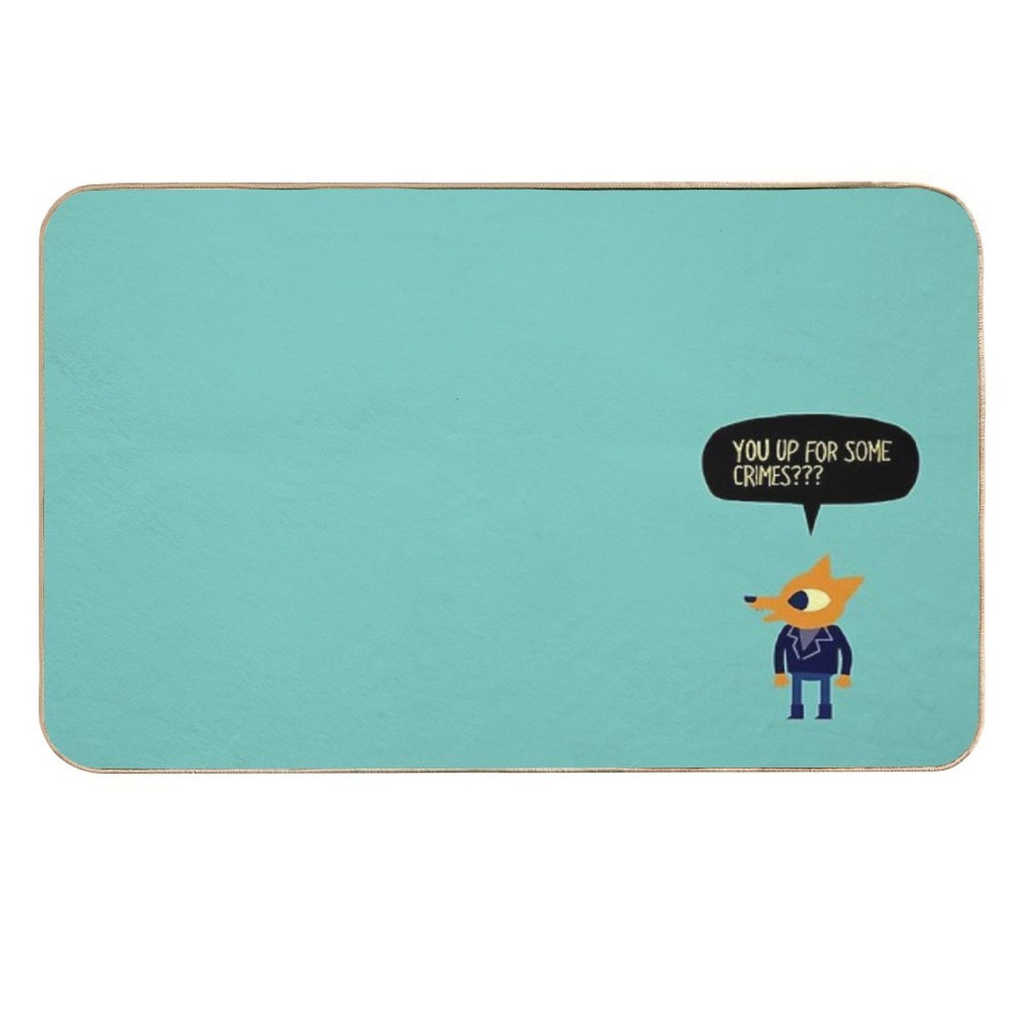 You Up for Some Crimes  Easy To Clean Bath Mat