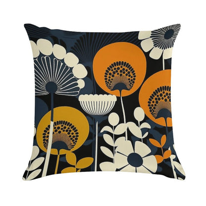 Floral Pattern, Finland Soft Easy Maintenance Throw Pillow
