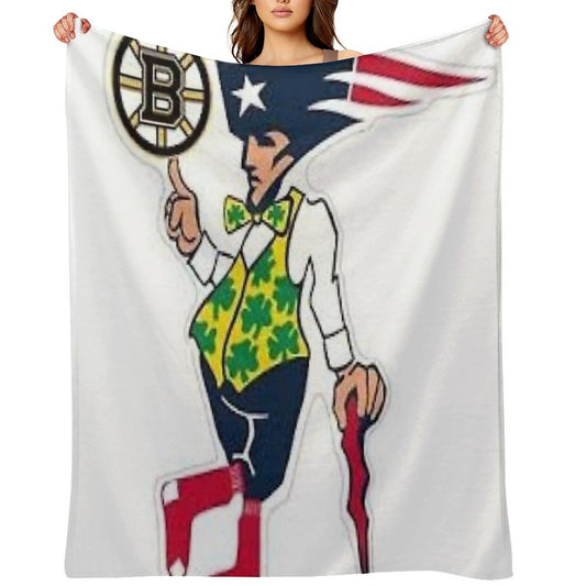 Boston Sports Shrink-resistant Throw Blanket