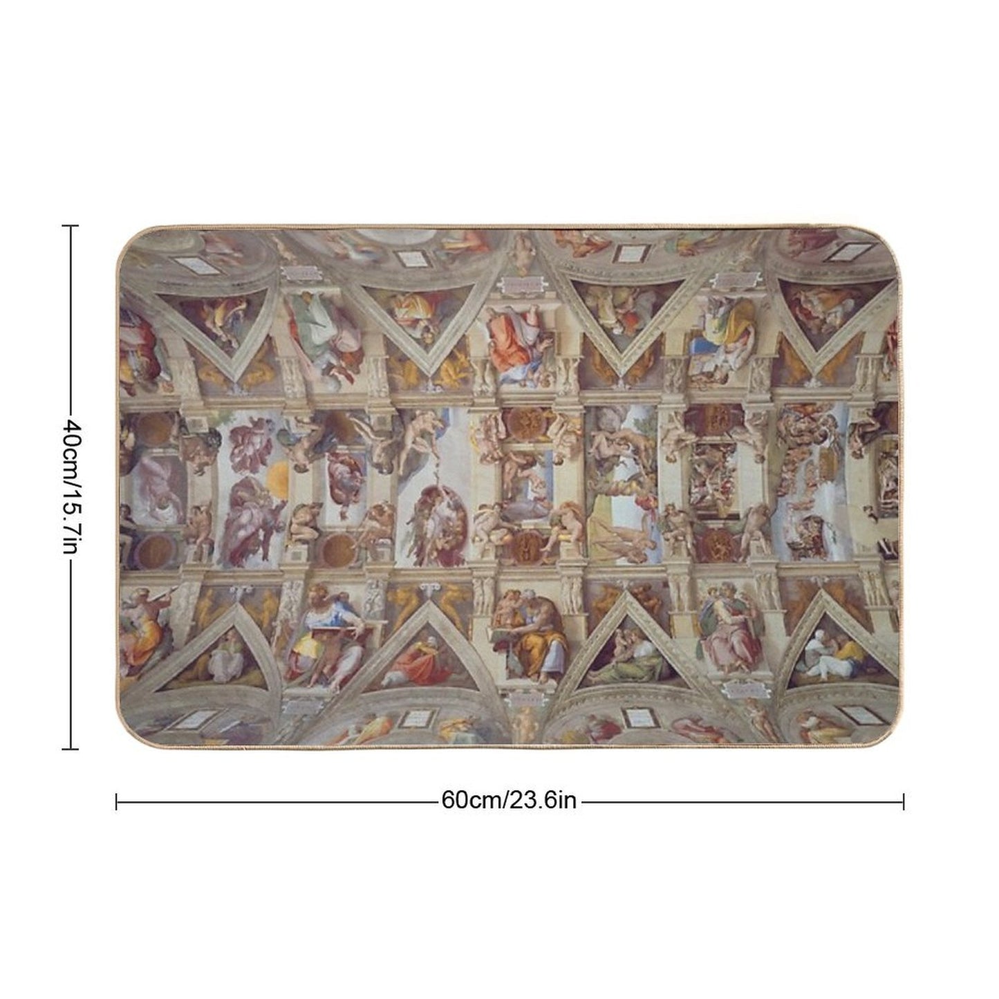 The Sistine Chapel - Michelangelo  Non-Slip Bath Mat