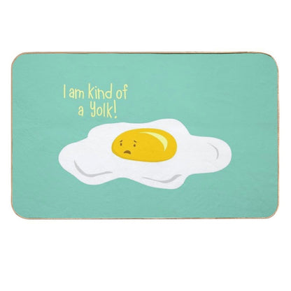 Egg-sactly!  Easy To Clean Bath Mat