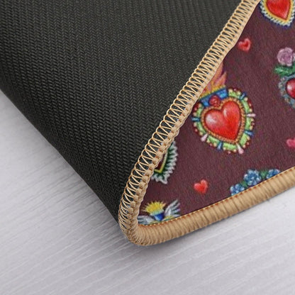Mexican Sacred Hearts  Multi-Purpose Bath Mat