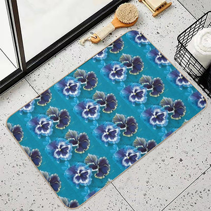 Pansy Study  High-Traffic Bath Mat