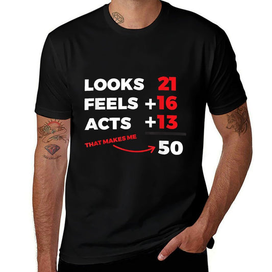 Funny 50th Birthday Born 1970  Ribbed Collar T-Shirt